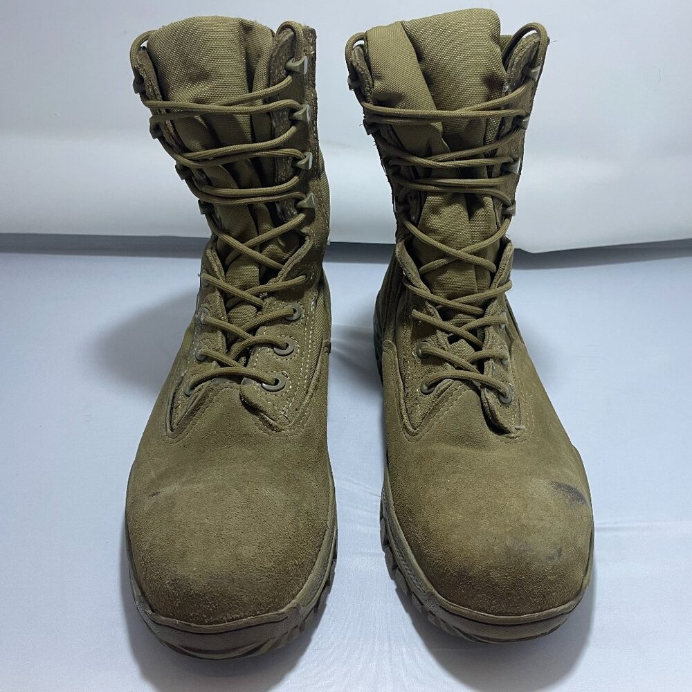 Belleville Tan/Coyote Brown Lace Up Boots Navy Certified Vibram Sole  Sz 10.5R